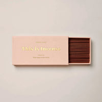 Box of Gentle Habits Incense sticks with Byron Bay scent featuring cedarwood, patchouli, and white cypress fragrance notes.