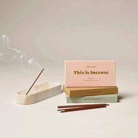 Gentle Habits Incense Byron Bay cedarwood and citrus scented sticks with holder and packaging