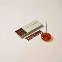 Gentle Habits Incense Margaret River sandalwood and mandarin scent sticks with amber holder and open box