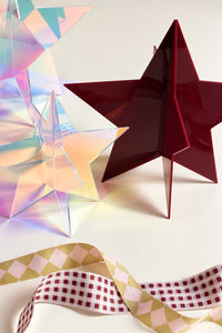 norsu STUDIO Standing Star Table Decoration, Iridescent (Various Sizes)
