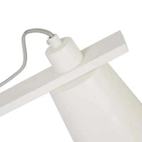 Easton Axel Desk Lamp in matt ivory with adjustable arm and conical shade