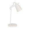 Easton Axel Desk Lamp in matt ivory finish with adjustable arm and conical shade