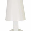 Easton Axel Desk Lamp with matt ivory finish, adjustable arm, conical shade, and industrial iron base
