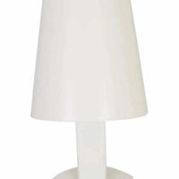 Easton Axel Desk Lamp with matt ivory finish, adjustable arm, conical shade, and industrial iron base