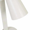 Easton Axel Desk Lamp in matt ivory finish with adjustable arm and conical shade for focused lighting