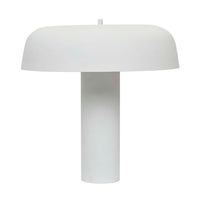 GlobeWest Easton Canopy Table Lamp - White