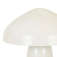 Easton Curve Table Lamp in gloss oyster grey with iron shade and base, PVC grey cord, inline switch, and E27 lampholder.