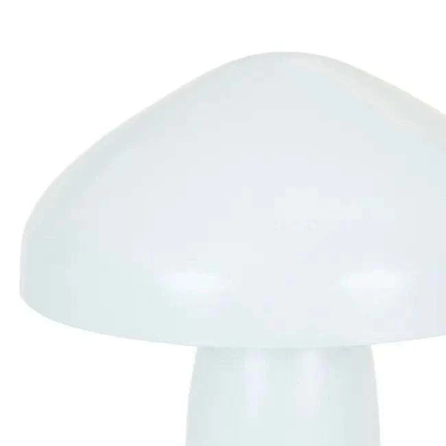 GlobeWest Easton Curve Lamp with overcast curved shade and iron base for ambient lighting