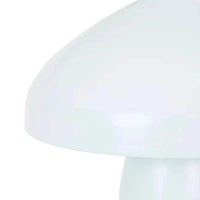 GlobeWest Easton Curve Lamp with overcast iron base and soft curved shade for ambient lighting