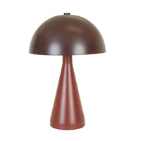 Globe West Easton Dome Table Lamp - Burgundy/Berry