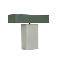 GlobeWest Easton Echo Table Lamp - Fog - Moss