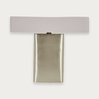GlobeWest Easton Echo Table Lamp - Pewter - Cloud