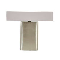 GlobeWest Easton Echo Table Lamp - Pewter - Cloud