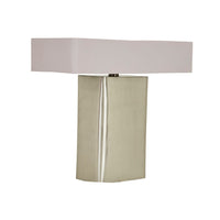 GlobeWest Easton Echo Table Lamp - Pewter - Cloud