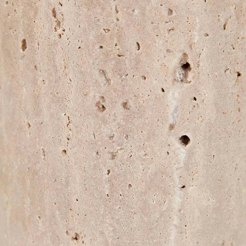 Globe West Lamps Globe West Easton Ellipse Table Lamp - Travertine/Burgundy