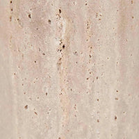 Globe West Lamps Globe West Easton Ellipse Table Lamp - Travertine/Burgundy