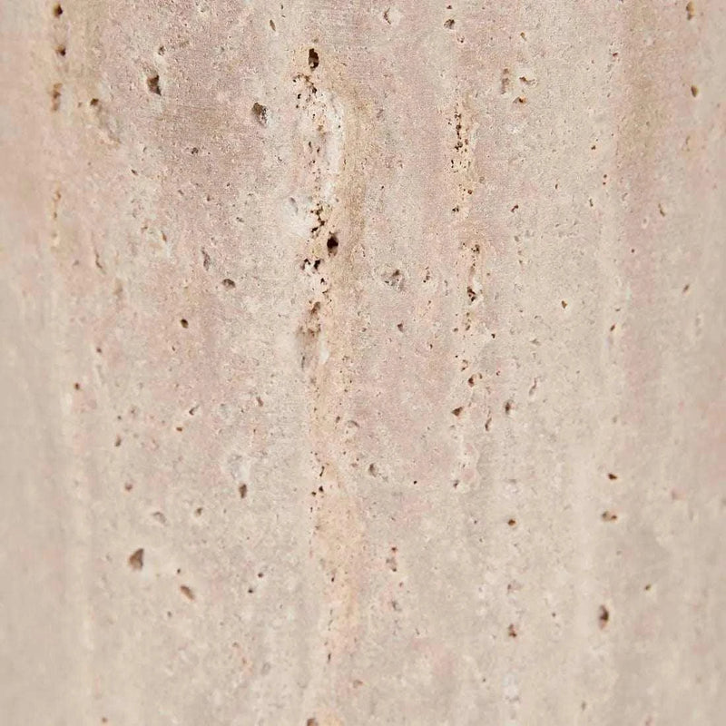 Globe West Lamps Globe West Easton Ellipse Table Lamp - Travertine/Burgundy