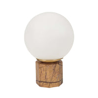 GlobeWest Easton Globe Table Lamp - Brown Marble