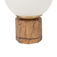 GlobeWest Easton Globe Table Lamp - Brown Marble