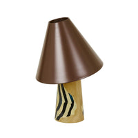 GlobeWest Easton Ledger Table Lamp - Wild Umber