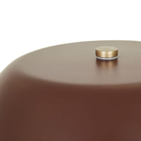 GlobeWest Easton Luna Table Lamp - Brown Marble - Brunette