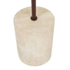 Base of Easton Marquee Floor Lamp made of natural travertine stone