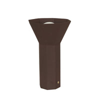 GlobeWest Easton Ornament Tall Portable Table Lamp - Brick