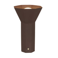 GlobeWest Easton Ornament Tall Portable Table Lamp - Brick