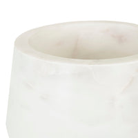 GlobeWest Easton Marble Table Lamp - White/White
