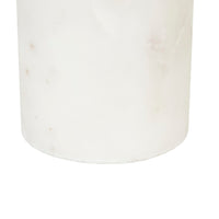 GlobeWest Easton Marble Table Lamp - White/White