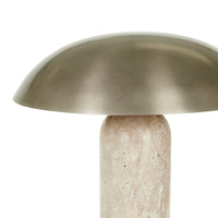 Easton Tilt Table Lamp styled on a console