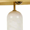 Globe West Lamps Globe West Easton Tilt Table Lamp - White Marble / Matt Brass