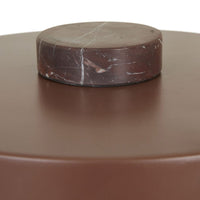 GlobeWest Elio Revolve Table Lamp - Maroon Marble - Burgundy