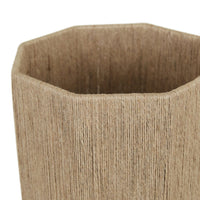 GlobeWest Elio Thread Table Lamp - Maroon Marble - Natural Jute