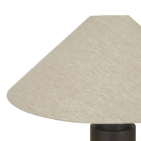 GlobeWest Elio Zemi Table Lamp - Umber - Linen