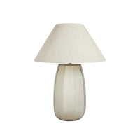 Globe West Lamps Globe West Emery Drum Table Lamp - Olive/Natural