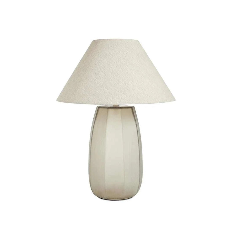 Globe West Lamps Globe West Emery Drum Table Lamp - Olive/Natural