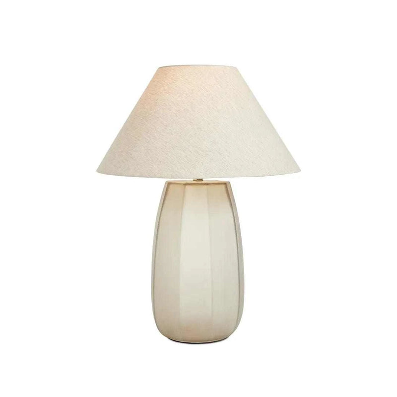 Globe West Lamps Globe West Emery Drum Table Lamp - Olive/Natural