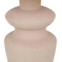 GlobeWest Lorne Bronte table lamp with oatmeal fabric shade and mocha brown ceramic base