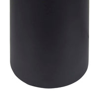 GlobeWest Lorne Canopy Table Lamp - Matt Black/Oatmeal