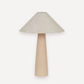GlobeWest Lorne Canopy Table Lamp - Matt Sand/Oatmeal