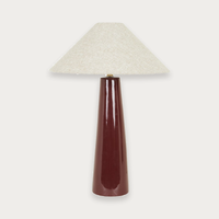GlobeWest Lorne Canopy Table Lamp - Shiraz - Oatmeal