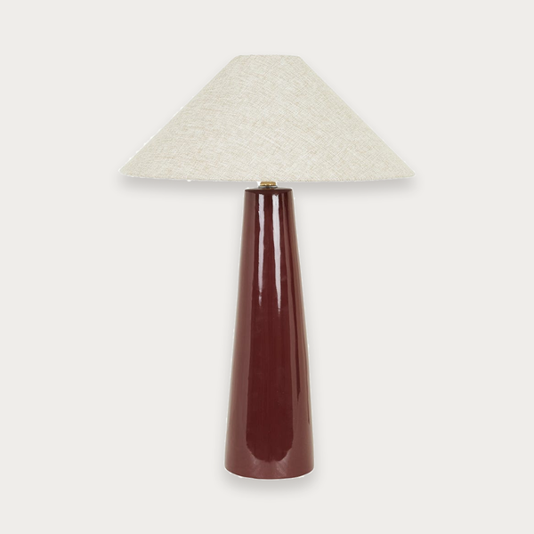 GlobeWest Lorne Canopy Table Lamp - Shiraz - Oatmeal