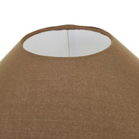 GlobeWest Lorne Pebble Table Lamp - Coco/Saddle