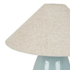 Globe West Lamps GlobeWest Lorne Pebble Table Lamp - Powder Blue/Oatmeal