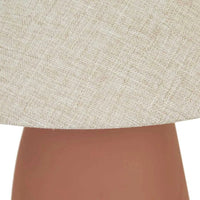Globe West Lamps Globe West Lorne Pebble Table Lamp - Terracotta/Oat