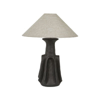 GlobeWest Lorne Ridge Table Lamp - Onyx - Oatmeal