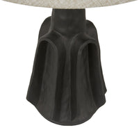 GlobeWest Lorne Ridge Table Lamp - Onyx - Oatmeal