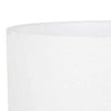 GlobeWest Lorne Roan Table Lamp with white sand ceramic base and ivory cotton linen shade.