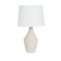 GlobeWest Lorne Shore Table Lamp - Sandy Chalk/Ivory